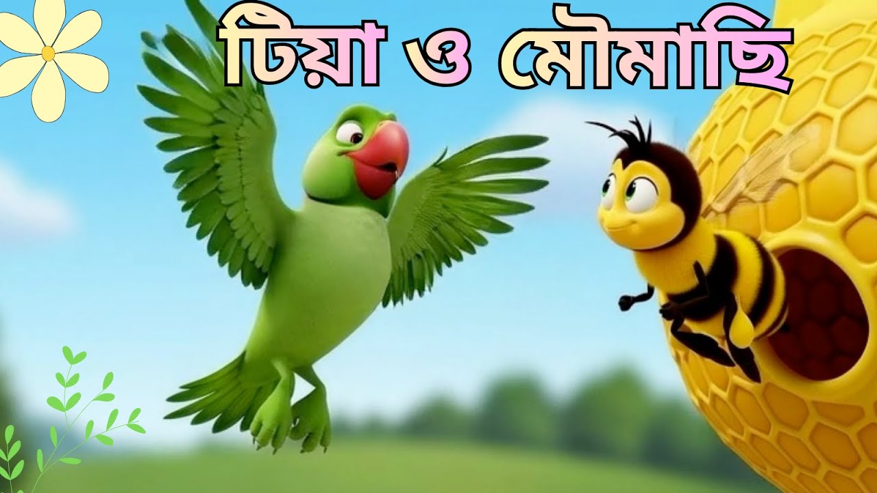 টিয়া ও মৌমাছি| শিক্ষামূলক শিশুদের গল্প |Parrot and Bee
