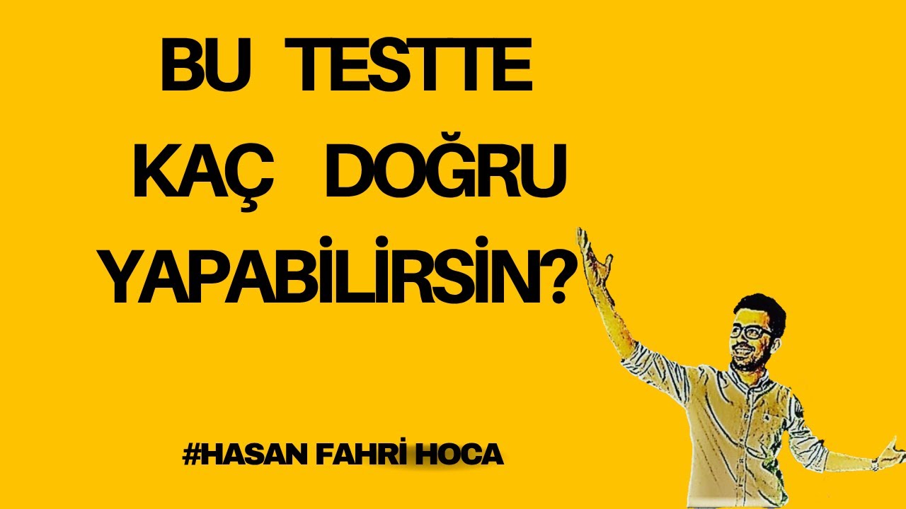 Bu Testte Kaç Doğru Yapabilirsin? HızYayınları Türkçe Soru Bankası Test 26 cümlede anlam ilişkileri