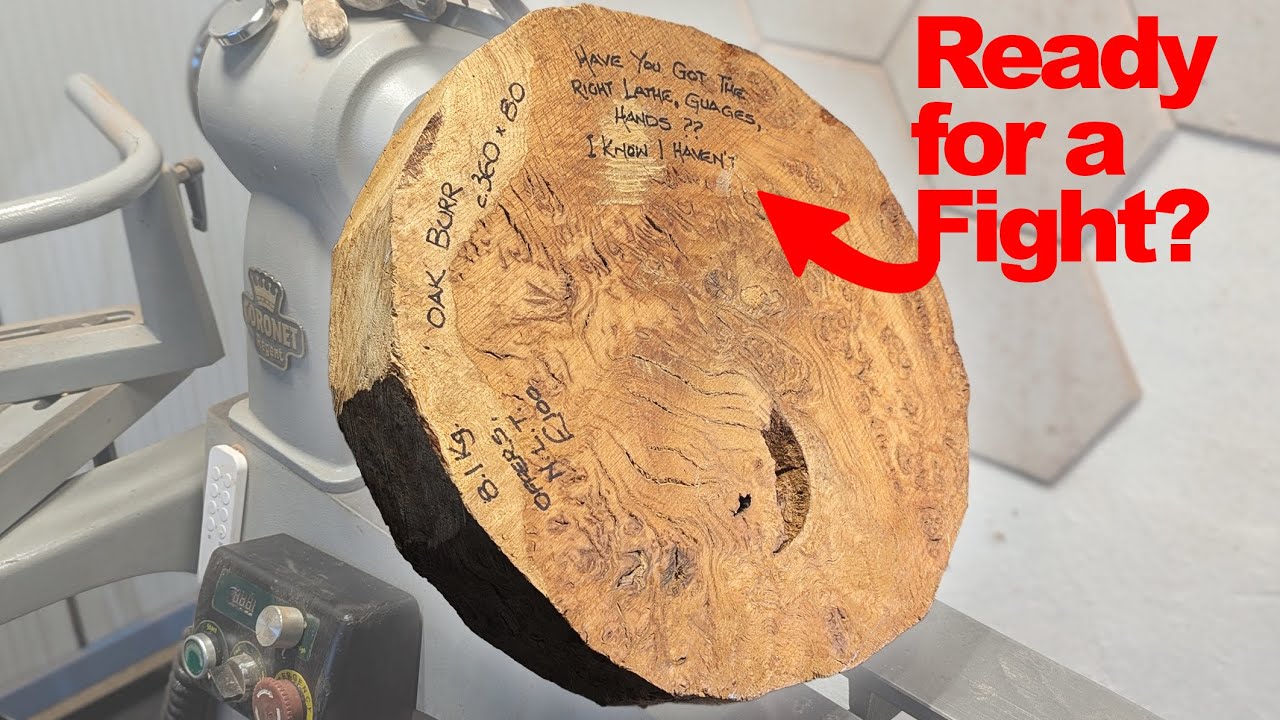 This OAK Burl Came With a Warning! – I Turned It Anyway
