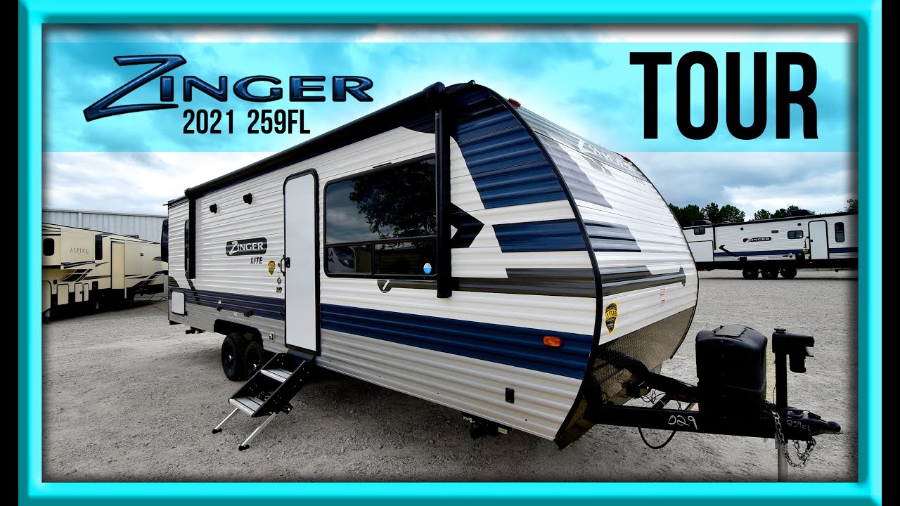 2021 CrossRoads RV Zinger 259FL Front Living Travel Trailer Camper at Southern RV McDonough, GA
