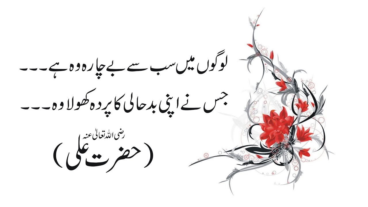 Hazrat Ali RA ki sunehri batein / Urdu quotes / sunehry alfaz / golden words / quotes / Hijaaz tv