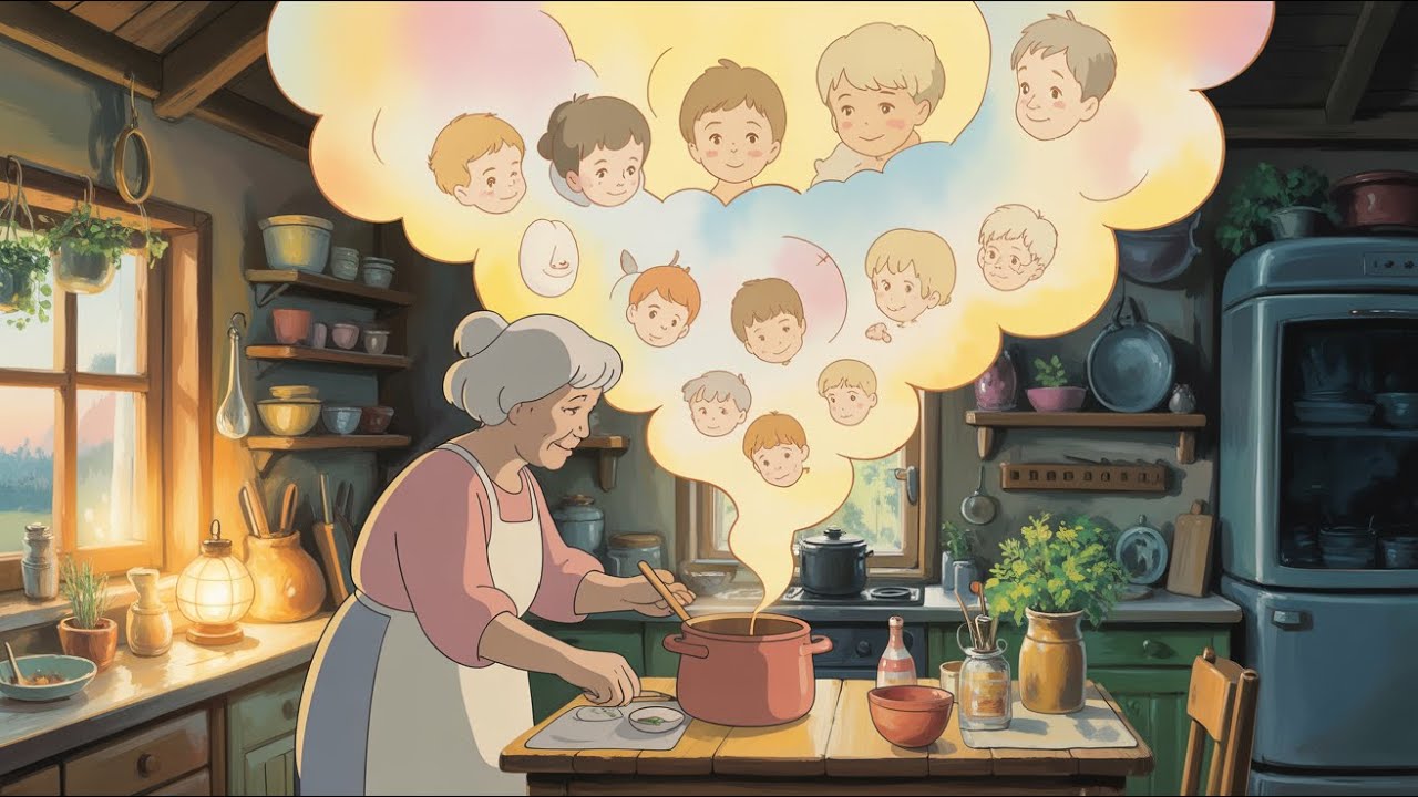 Grandmother's Cloud Kitchen| Cozy DayDream Animated Story|