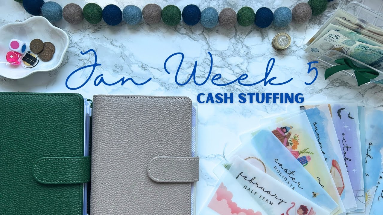 JAN WEEK 5 CASH STUFF | SINKING FUNDS & SAVINGS CHALLENGES | UK WEEKLY