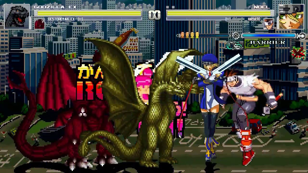 AN Mugen Request #1000: Godzilla EX, Destoroyah EX & King Ghidorah VS Noel, Hayato & Ami