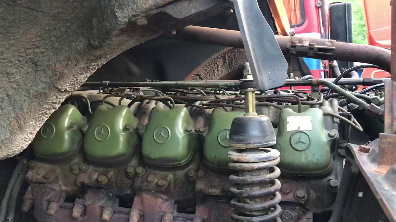 V 10 sound.OM 403 original.In Mercedes 1932