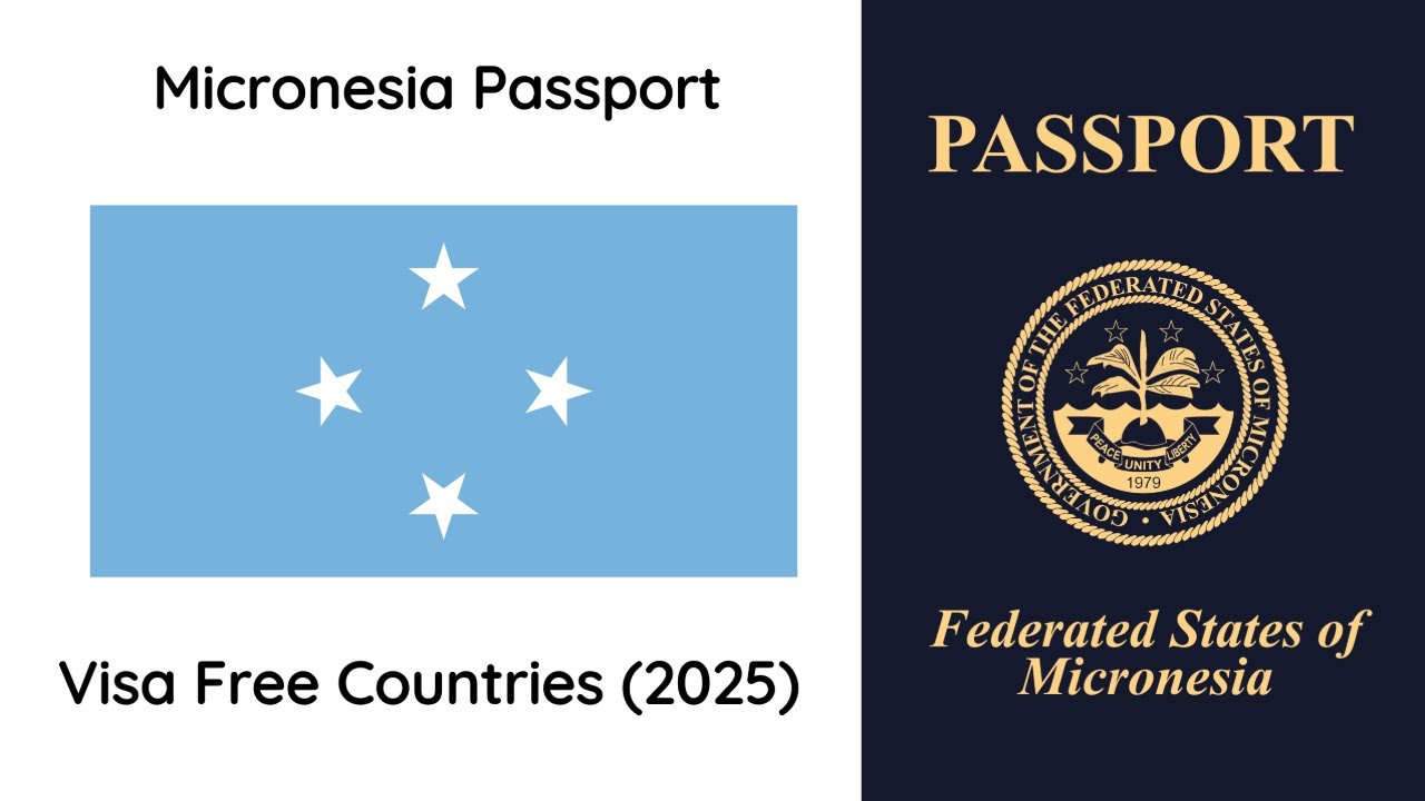 Micronesia Passport Visa Free Countries (2025) | Visa on Arrival | ETA