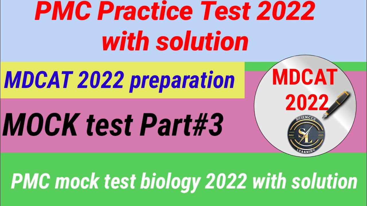 PMC 2022 Mock test solution/PMC practice test solution/pmc practice test/MDCAT practice test/MCAT