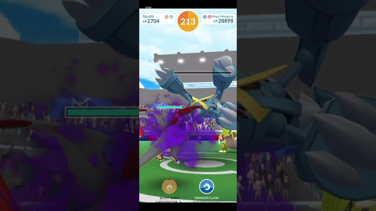 Defeating new Mega metagross💪 Pokémon go 