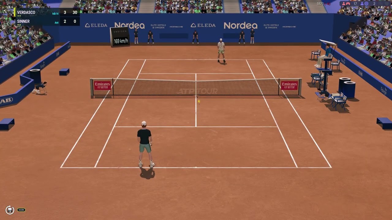 Full Ace Tennis Simulator | vs Hib14