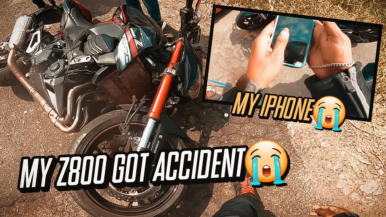 💔My z800 Got Accident 😭 | My iPhone Broken 💔 | Superbike Accident | #Ajivlogs #superbike #tamil
