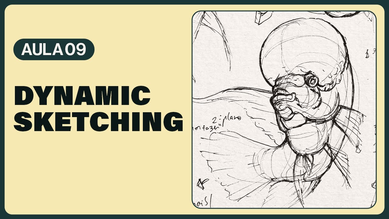 Dynamic Sketching: Como Desenhar com Formas Geométricas (Fundamentos Do Desenho na prática) AULA 09