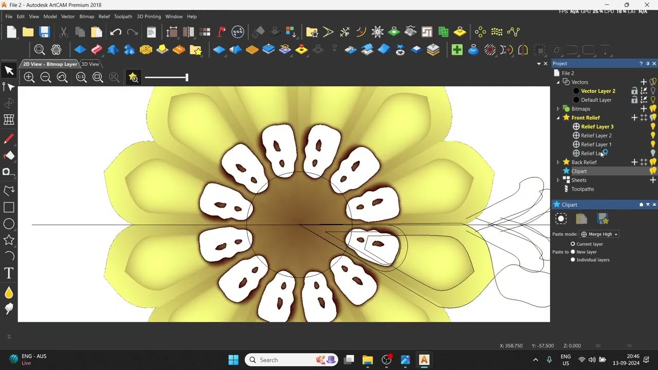 "ArtCAM Practice Video | How to Create Beautiful Patterns in ArtCAM | Digital Effect"
