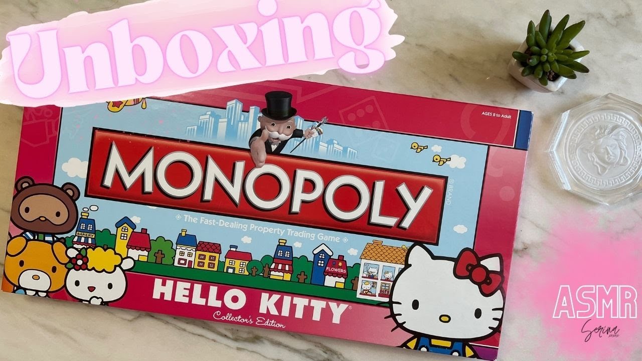 HELLO KITTY MONOPOLY UNBOXING