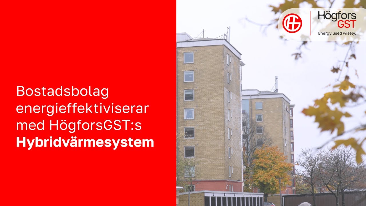 Ruotsalainen vuokrataloyhtiö Burlövs Bostäder lämmittää HybridHEATilla