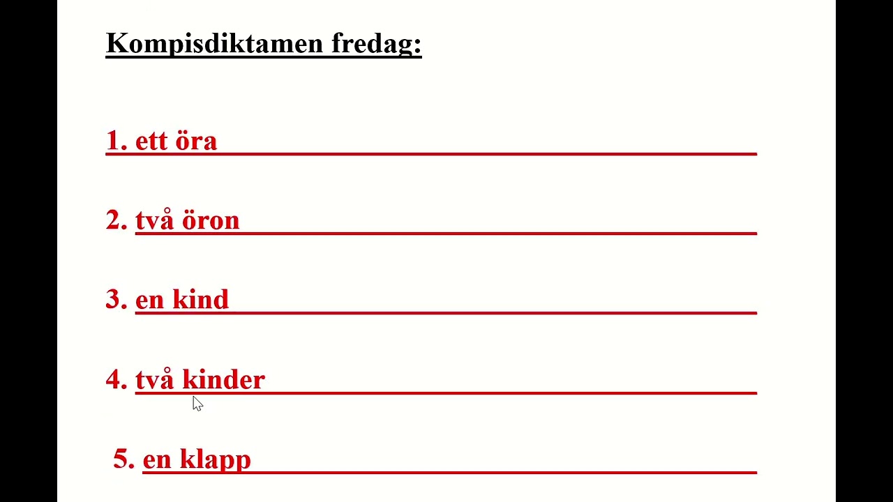 Diktamen vecka 4 Kurs B
