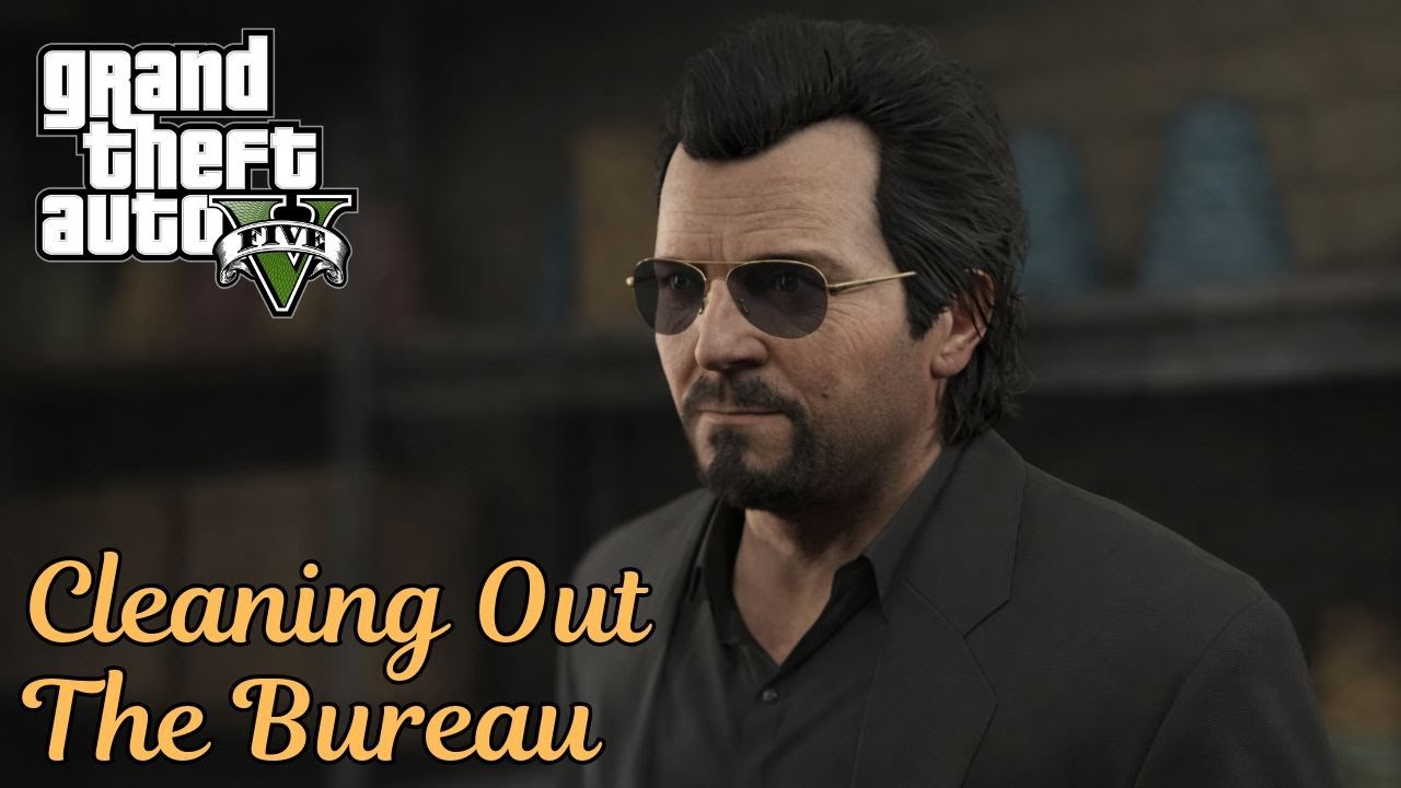 GTA V Mission - Cleaning Out The Bureau | Grand Theft Auto 5 - PC Gameplay