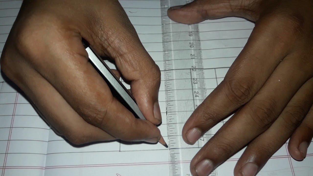 How to draw a 2d abacus structure on a paper