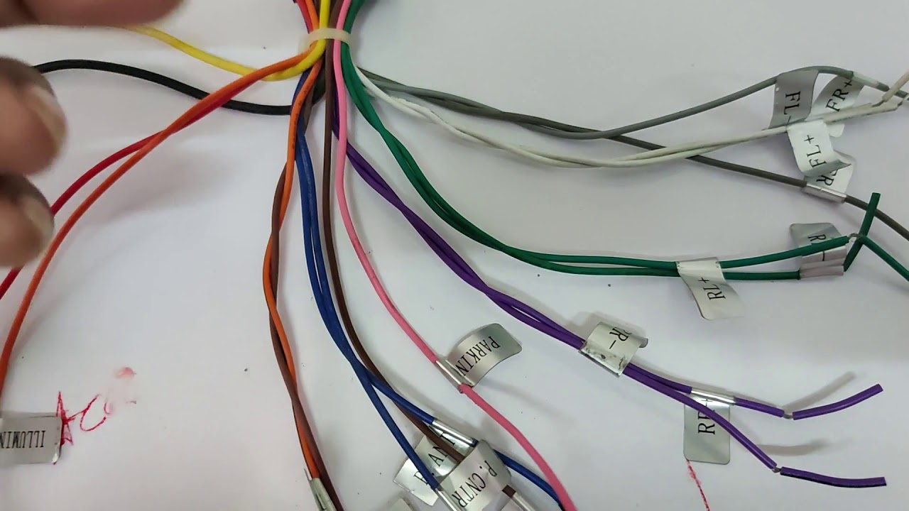 WOODMAN NEO GO Android Stereo Connector Harness details and connection diagram for HONDA AMAZE 2014