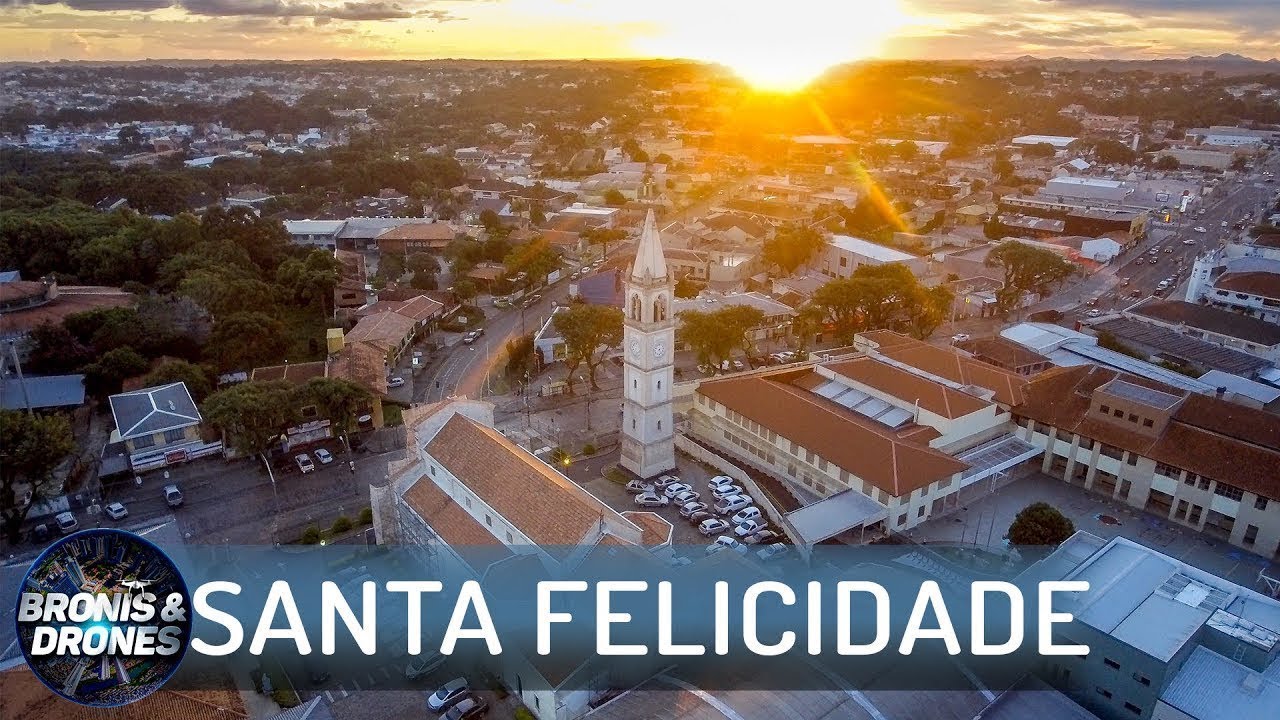 Conheça o bairro Santa Felicidade em Curitiba por drone 4k