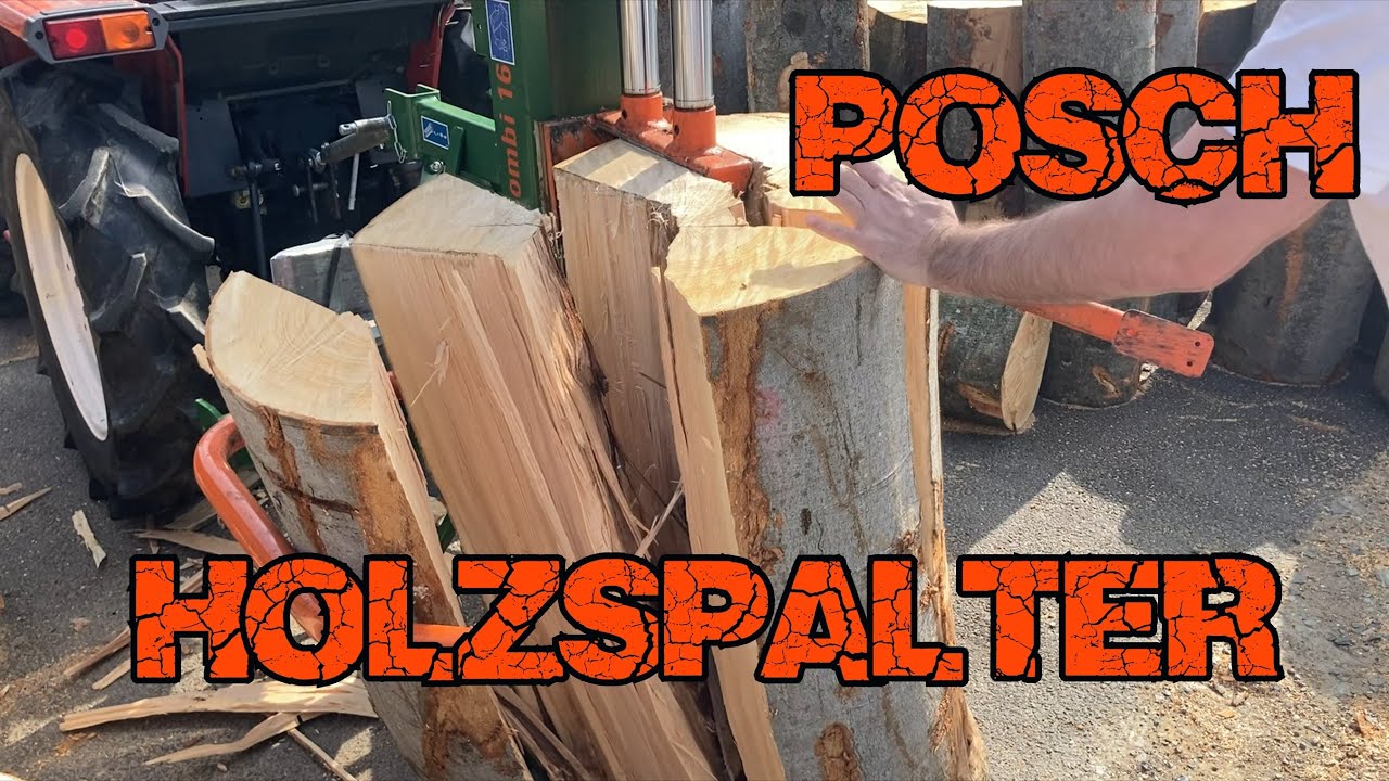 🪵🪓 Yanmar + Posch Holzsplater Hartholz