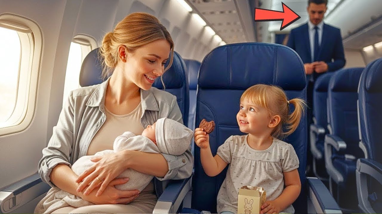 _Si Te Doy Mi Galleta, ¿Te Quedarás__— La Hija De Un CEO Le Preguntó A Una Madre Soltera En Un Avión