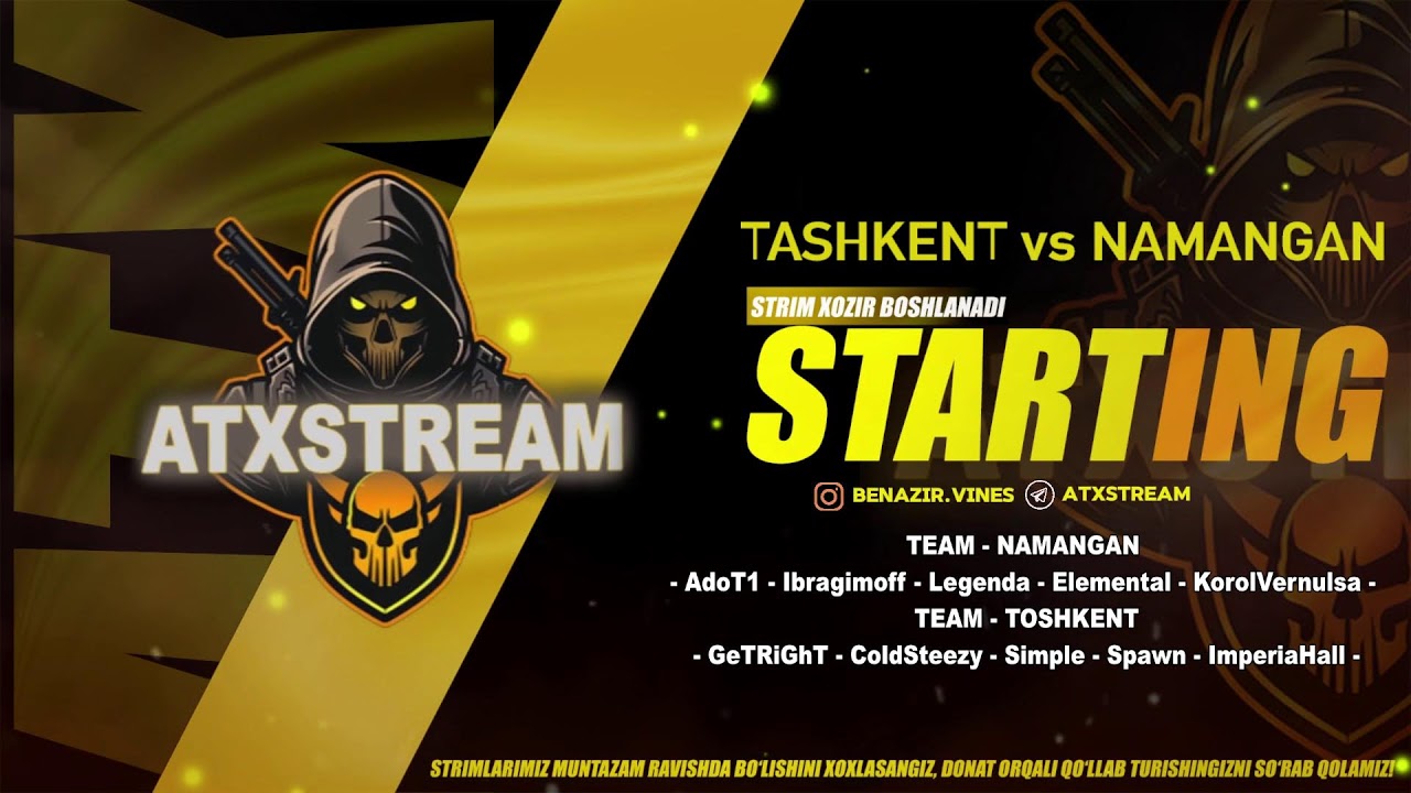 NAMANGAN vs TASHKENT  | Counter Strike 1.6 | SHOWMATCH