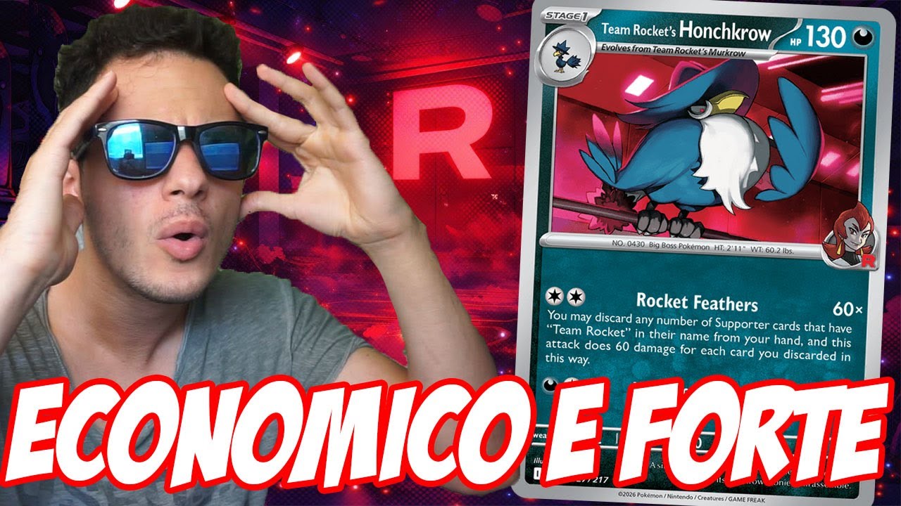 Il Miglior mazzo ECONOMICO per i Tornei? Team Rocket's Honchkrow | Deck Ascesa Eroica