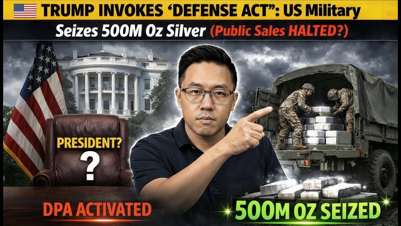TRUMP INVOKES 'DEFENSE ACT': US Military Seizes 500M Oz Silver (Public Sales HALTED?)