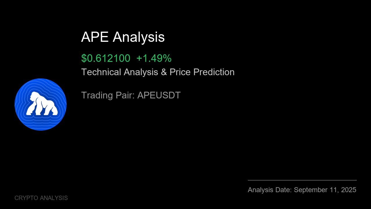 APE (APEUSDT) Technical Analysis - Price Prediction & Buy or Sell September 11, 2025