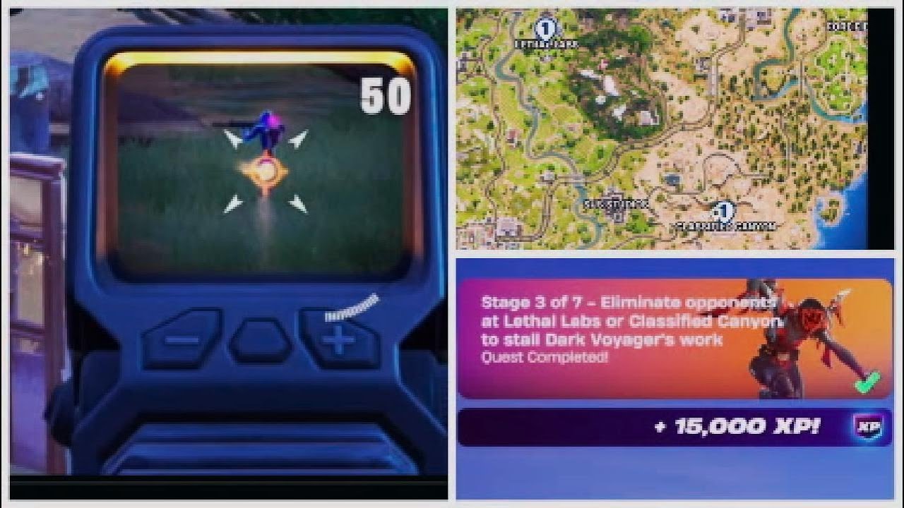 Easily Eliminate Opponents at Lethal Labs or Classified Canyon to Stall Dark Voyager's Work