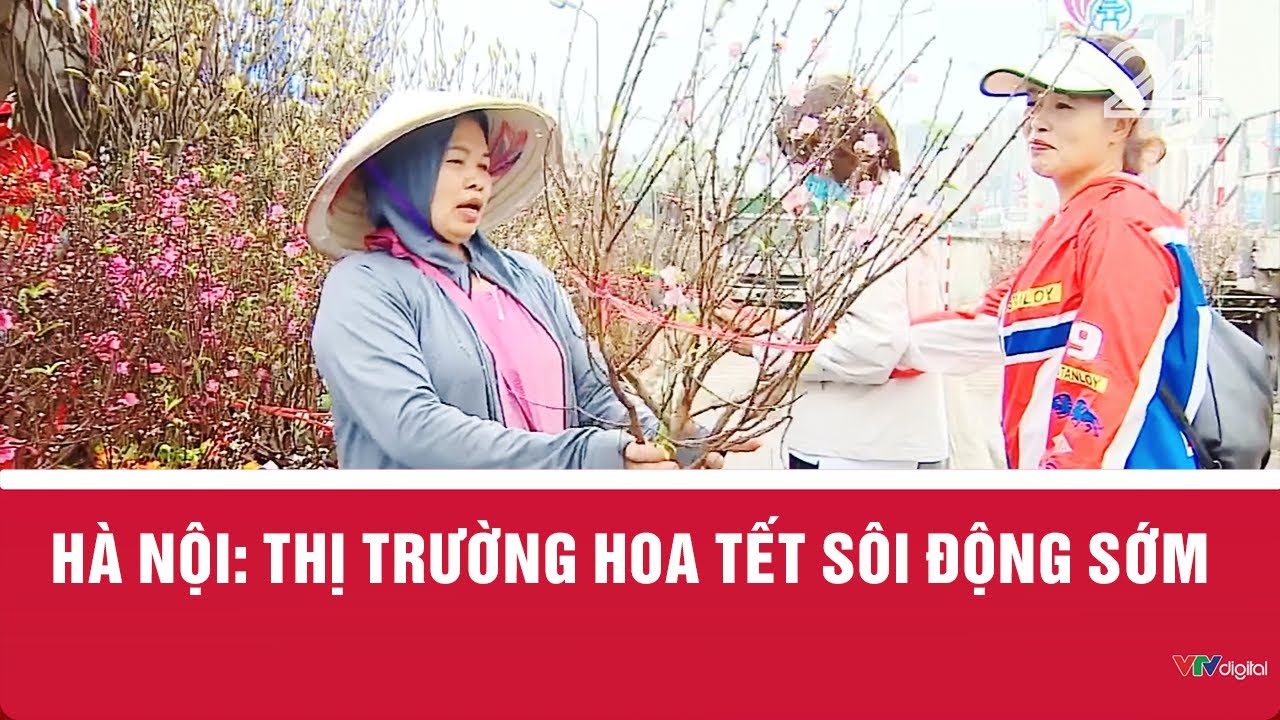 Hà Nội: Thị trường hoa Tết sôi động sớm | VTV24