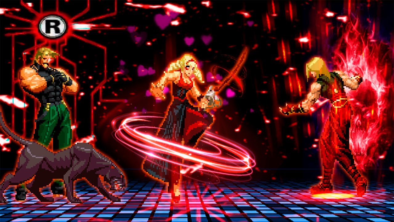 Kof Mugen Rose Bernstein VS Adelheid Bernstein & Rugal Bernstein | Hija VS Hermano & Padre