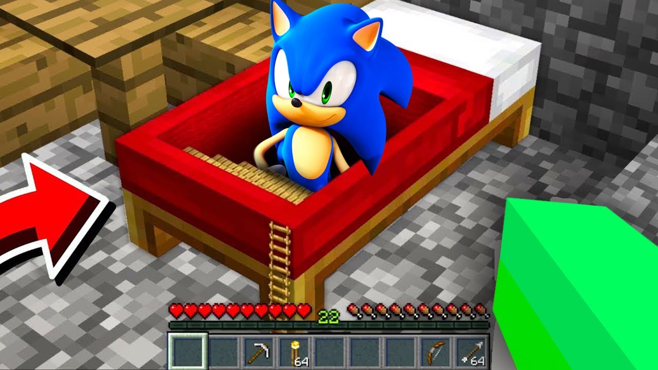 QUE FAIT SONIC 2 DANS CE LIT SECRET Sur MINECRAFT !