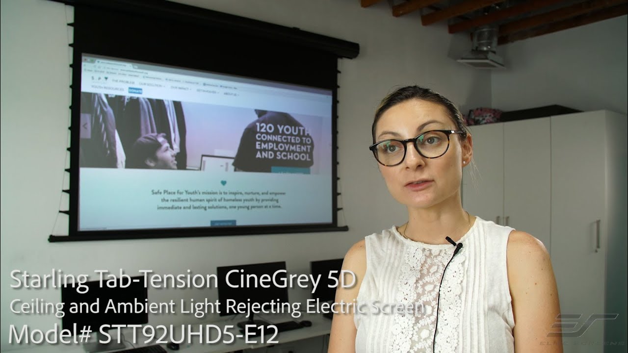 ✅ Elite Screens Starling Tab-Tension with CineGrey 5D&reg; Screen Material - Client Testimonial
