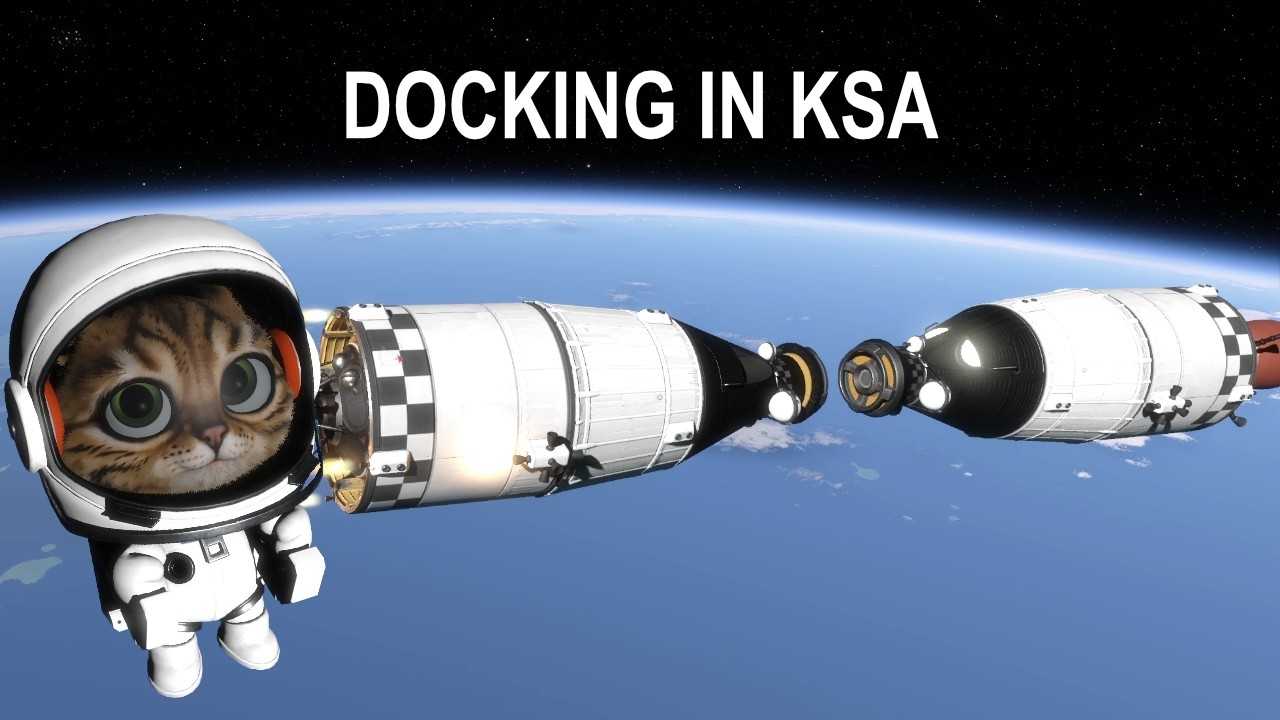 First Time Docking in Kitten Space Agency