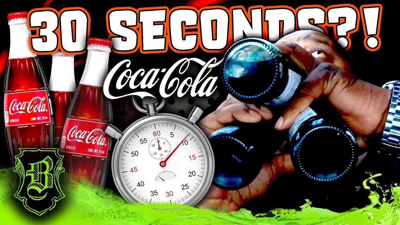 Mexican Coca Cola Triple Barrel Chug in Under 30 Secs!