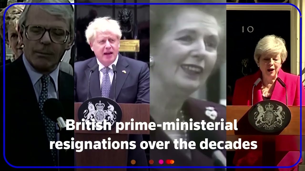 British PMs' resignations over the decades