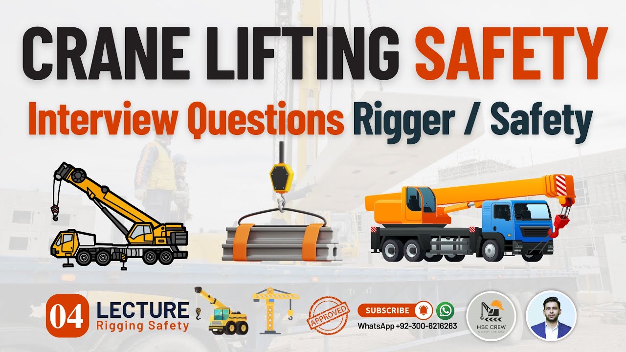 Top Crane Lifting Safety Interview Questions & Answers | Riggers | Safety Officers