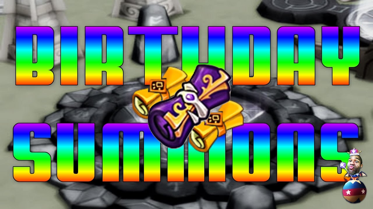 Summoners War | BIRTHDAY SUMMONS!! 34 Mystical Scrolls + Legendary Scroll!