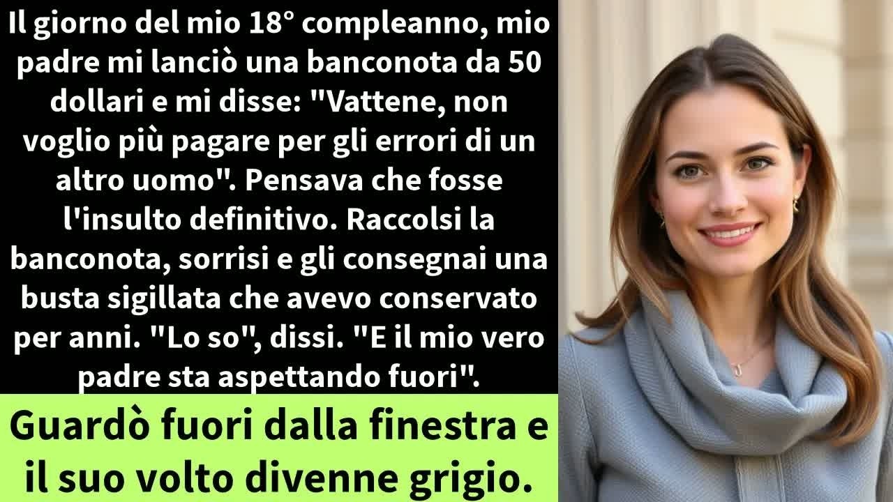 Il giorno del mio 18° compleanno, mio padre mi lanciò una banconota da 50 dollari e mi disse：