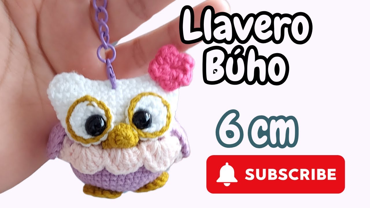 Amigurumi owl - Owl keychain - Knitted keychain