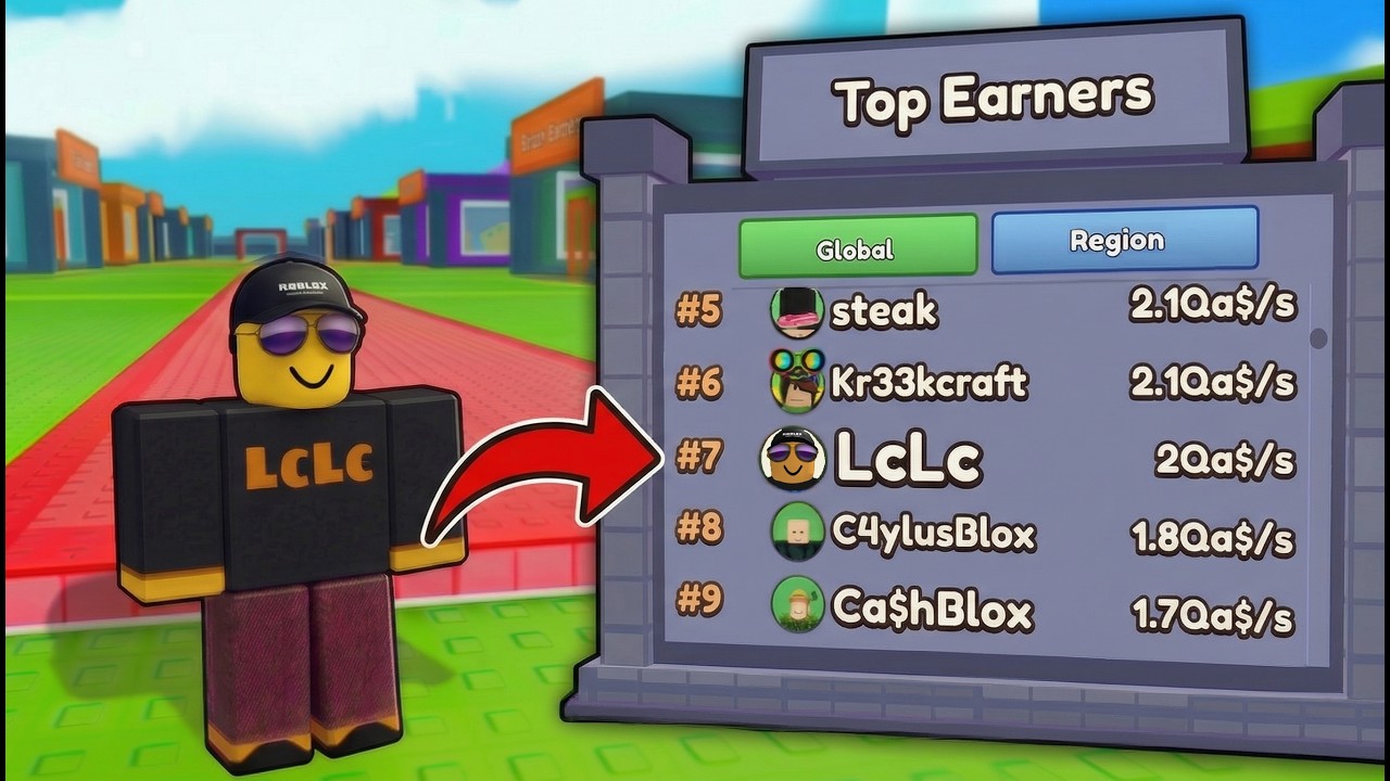 Я попал в таблицу лидеров в игре BE a LUCKY BLOCK на Roblox.