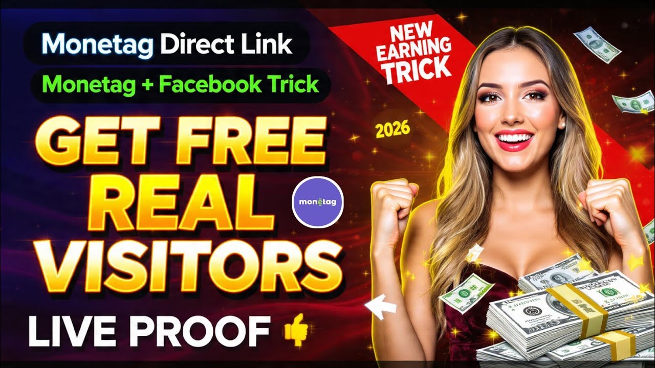 Monetag + Facebook 2026 💥 Работайте из дома и получайте реальный трафик! | Пошаговый новейший метод