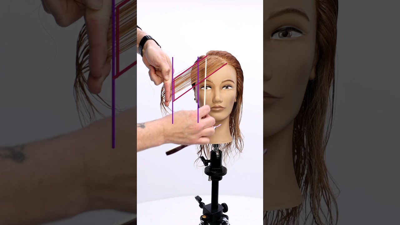 Easy Face Frame Haircut Technique #hair #razorcut #faceframe #layers