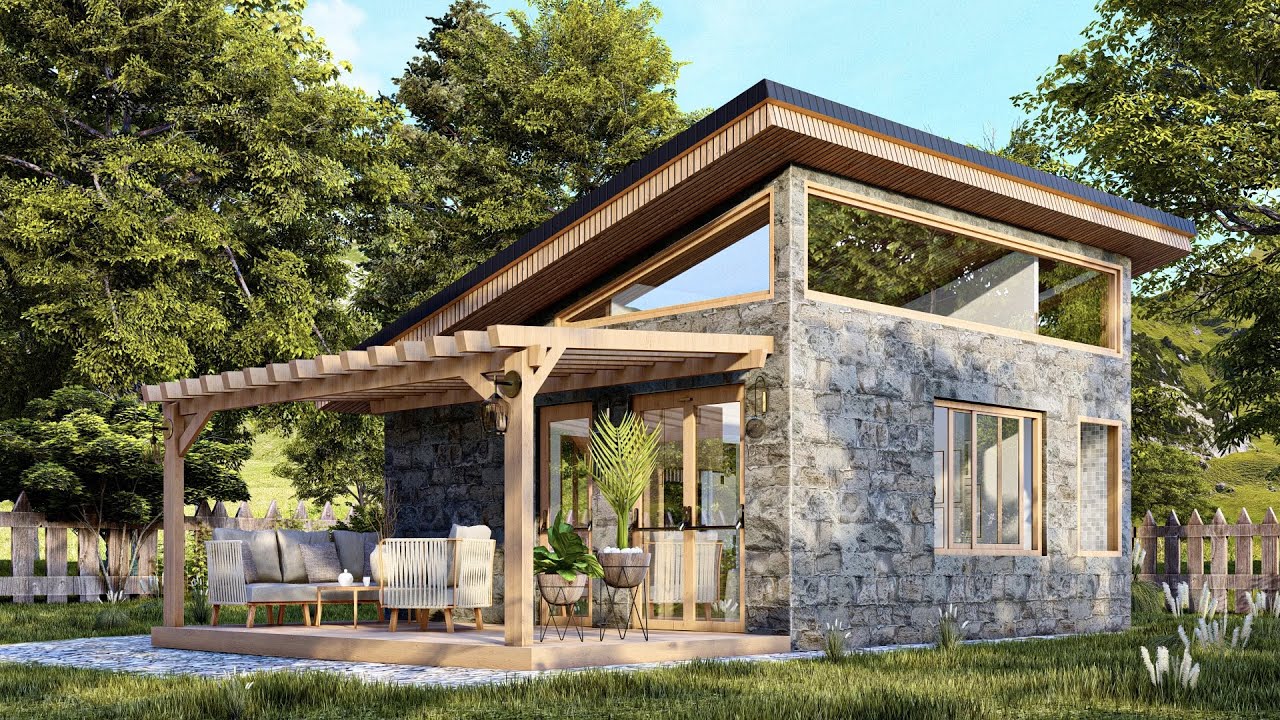 Cozy Farmhouse You'll Fall in Love With -- But How Big Is It? ( 8 x 9 Meters )