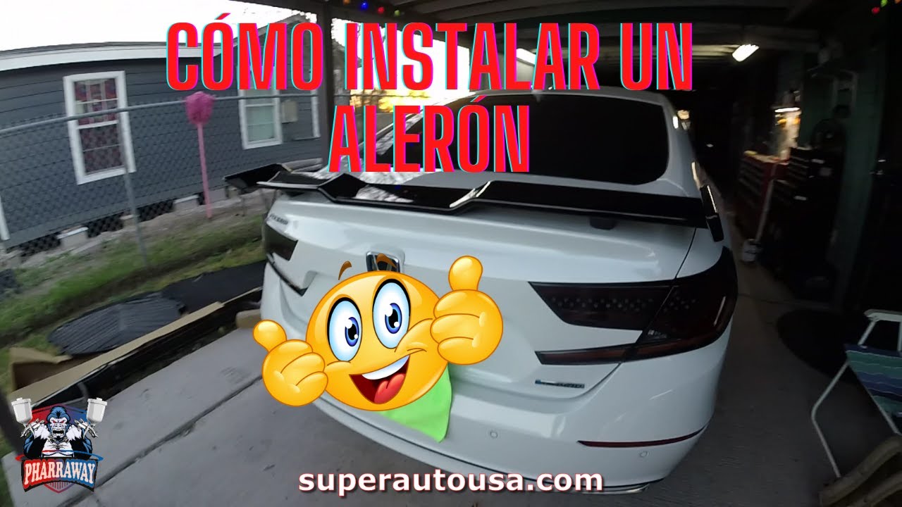 Cómo instalar un alerón de Superautousa en un Honda Accord