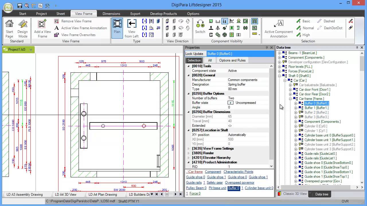 Part 6 (9): Elevator configurator & data hierarchy (DigiPara Liftdesigner 2015 Training)