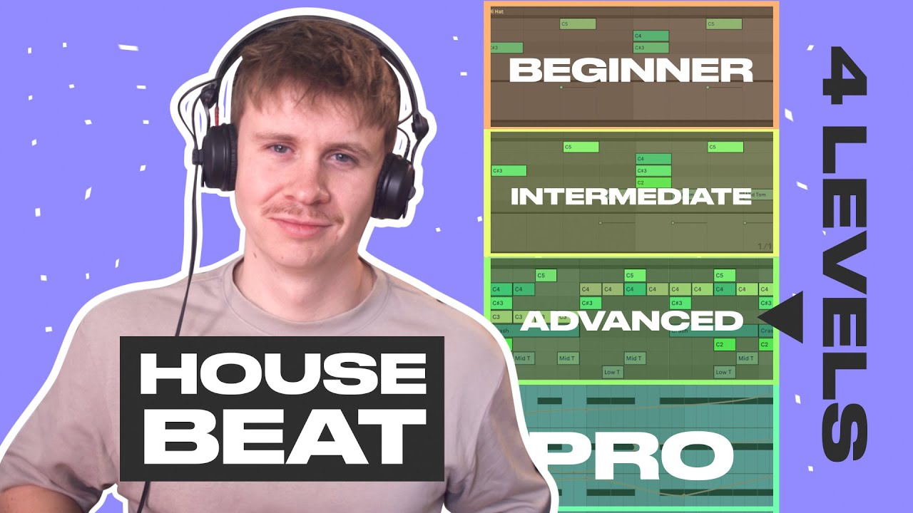 Take Your Tracks From Beginner to Pro - 4 Levels of House Music Drums