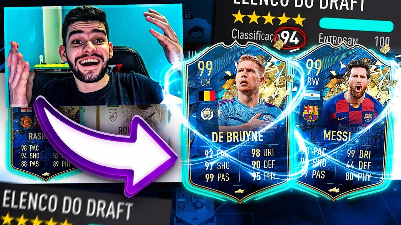 DRAFT 194!! WHAT AN ABSURDITY!! MESSI and DE BRUYNE 99!!! FIFA 20