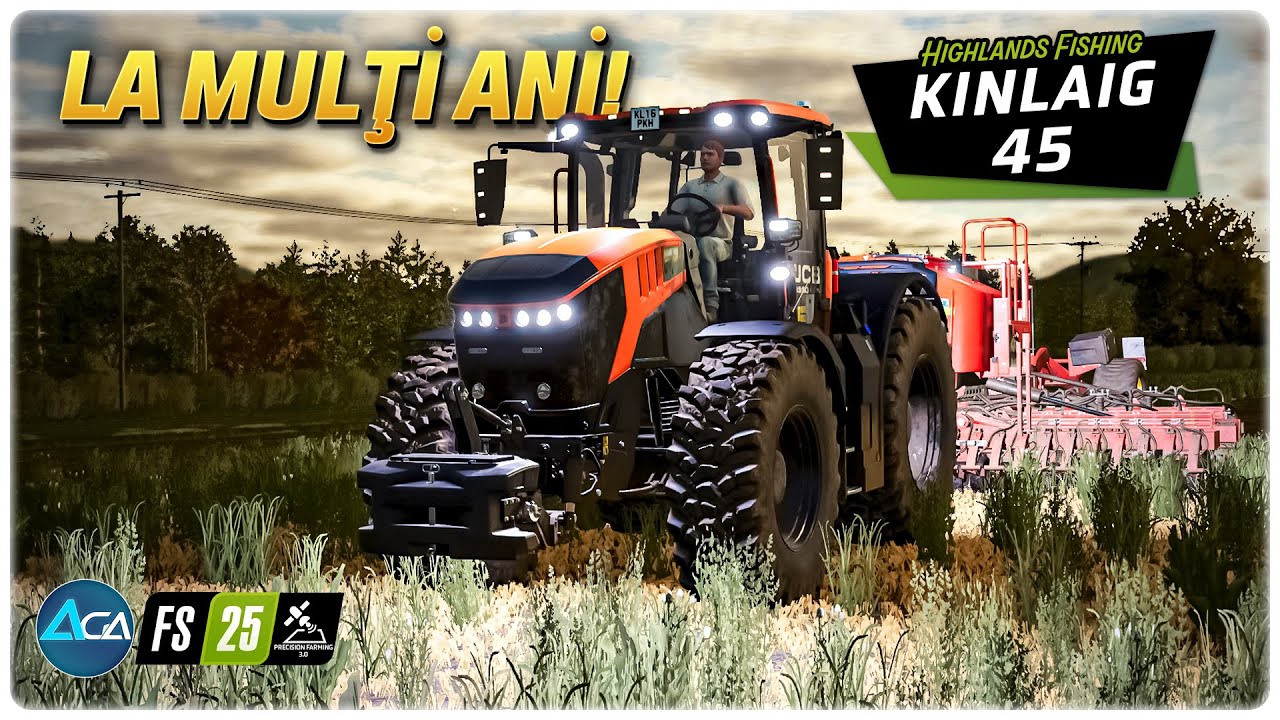 La mulţi ani! Semănăm orz pentru animale, pentru anul următor  - Gameplay Română FS25 Kinlaig 45